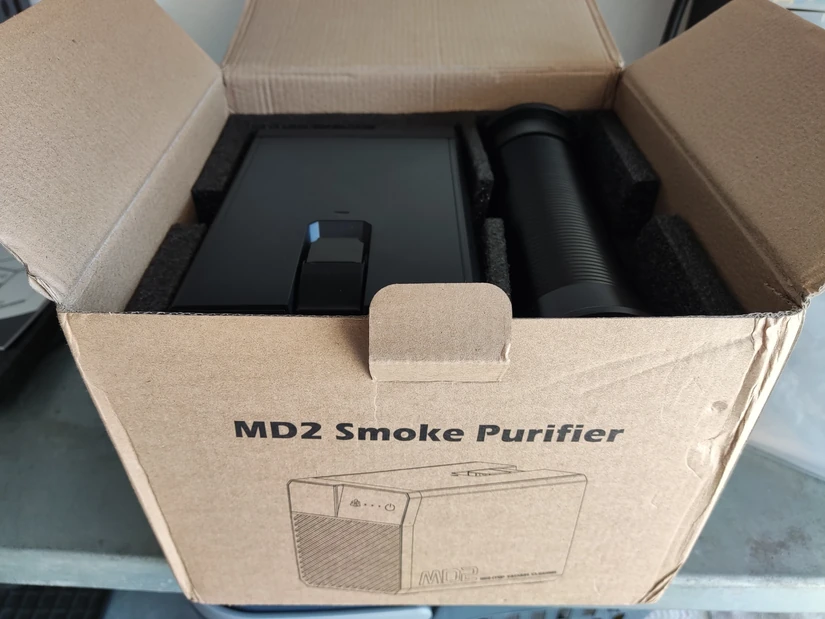 Carverall MD2 smoke purifier packaging