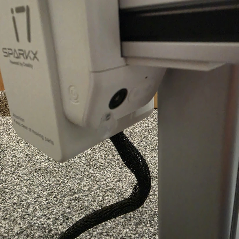 Creality SparkX i7 Nano AI camera with privacy visor