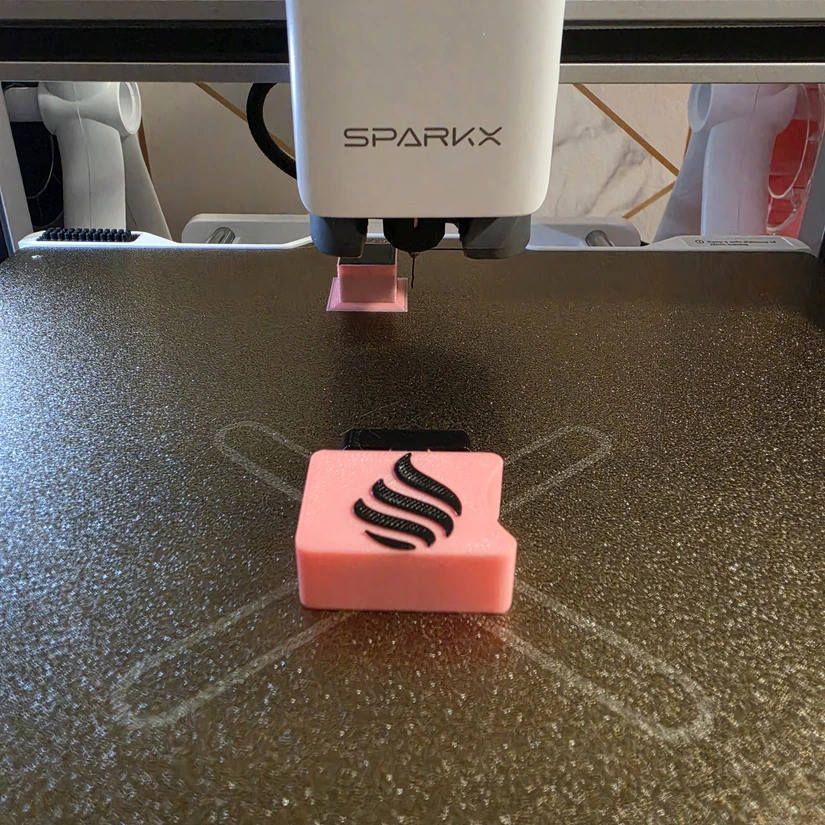 Two-colour fidget clicker printed on Creality SparkX i7 Nano