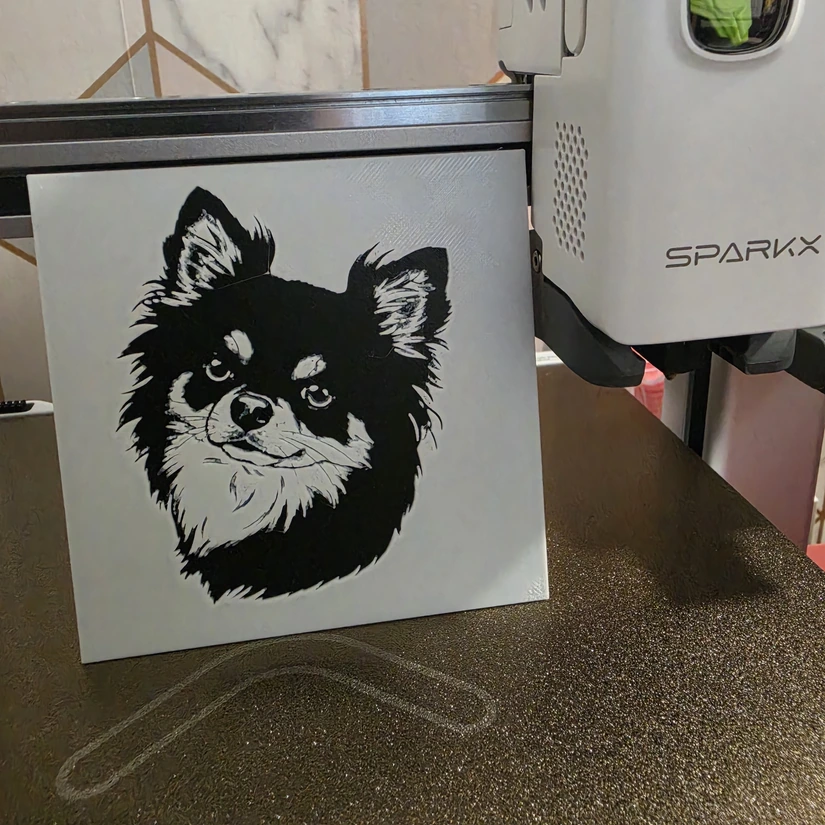 Two-colour image-to-3D print on Creality SparkX i7 Nano