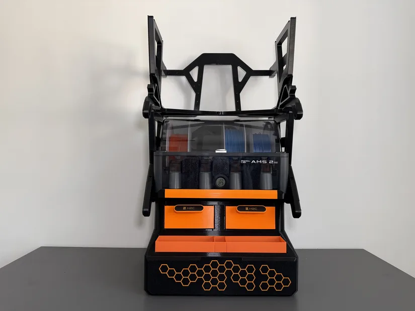 Bambu Lab H2C ams stacking system