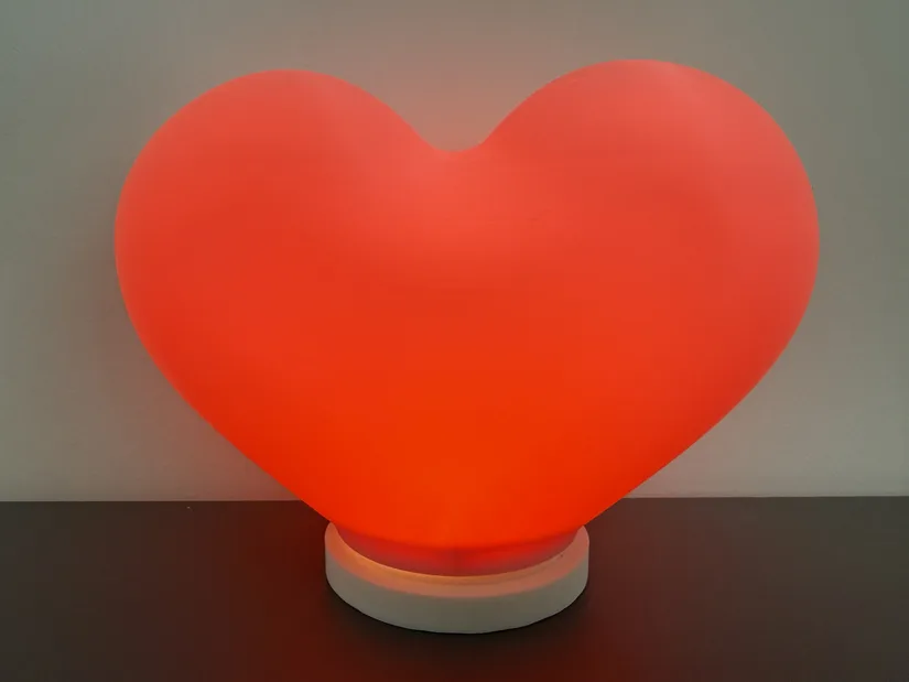 Bambu Lab H2C heart lamp orange