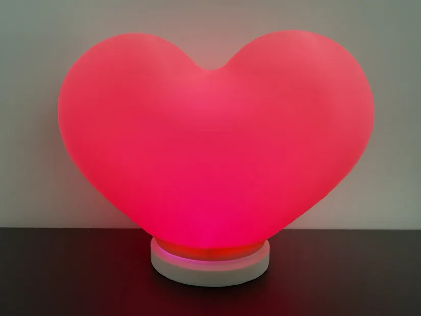 Bambu Lab H2C heart lamp pink