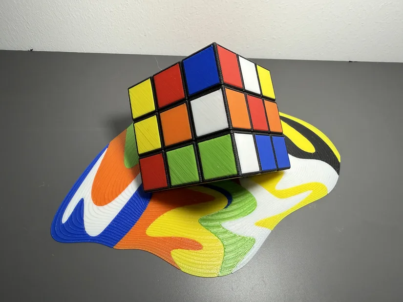 Bambu Lab H2C melting rubiks cube angle