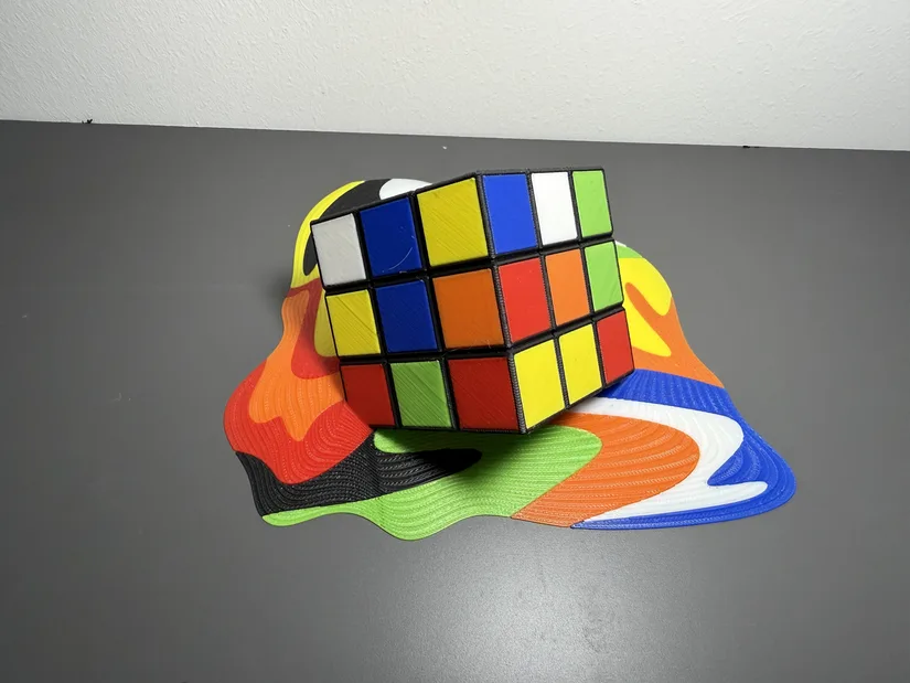 Bambu Lab H2C melting rubiks cube front