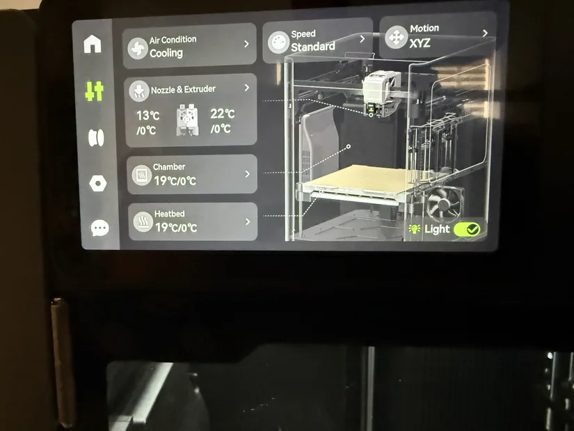 Bambu Lab H2C touchscreen