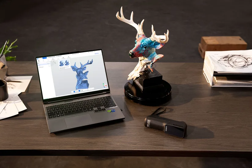 ELEGOO SCAN software displaying a digitized sculpture ELEGOO SCAN software displaying a digitized sculpture