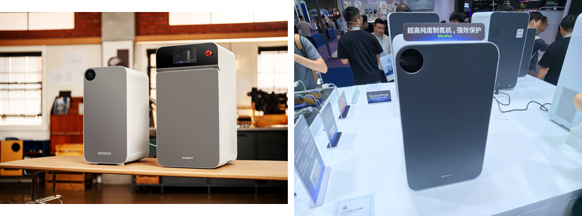 SnowPod metal 3D printer with NitroPod nitrogen generator