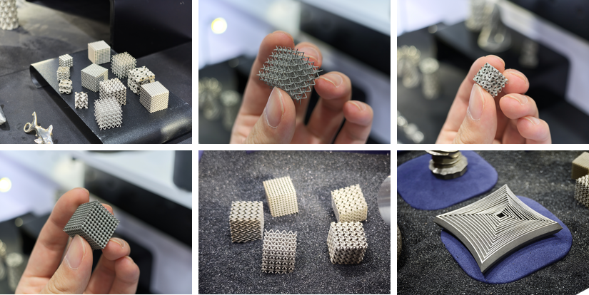 SnowPod small metal lattice porous and nested 3D printed samples