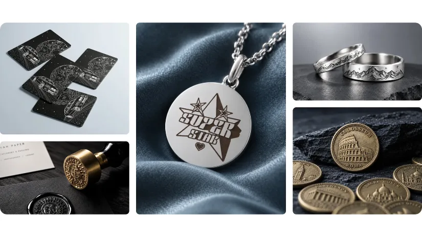 xTool X1 30W fiber laser engraving project examples